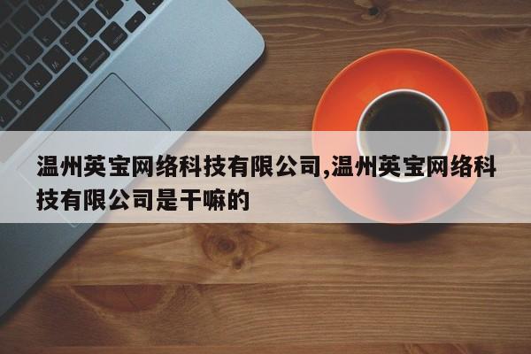 温州英宝网络科技有限公司,温州英宝网络科技有限公司是干嘛的